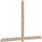 Ekena Millwork Eugene Smooth Timber Gable Bracket, Douglas Fir, 108"W x 72"H x 1 1/2"D x 5 1/2"F, 16/12 Pitch GBW108X72X0206EUG00SDF - alternate 3